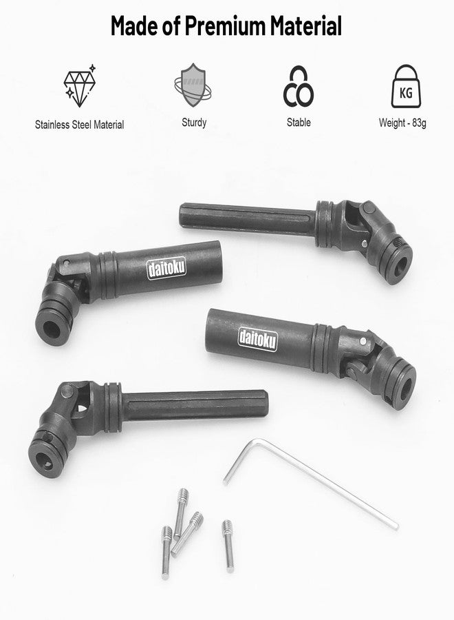 daitoku Steel Centre Drive Shaft CVD Driveshaft Upgrade Parts 90-125mm for 1/10 Traxxas TRX-4 Axial SCX10 RC Crawler Car (2PCS) - Image 2